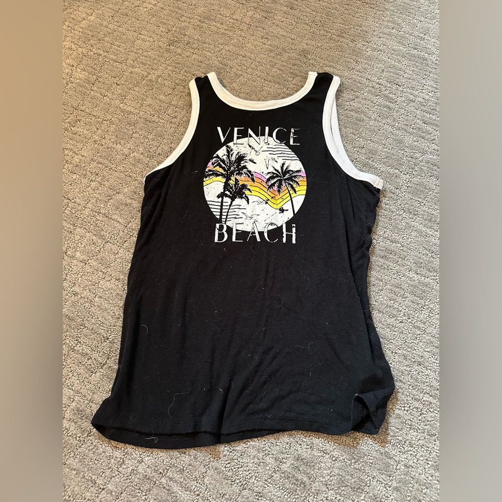 Barely Worn Venice Beach Sunset Long Tank